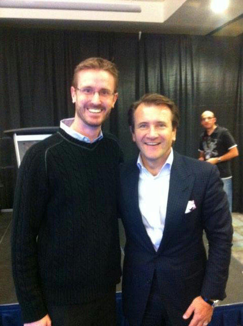 tpaul's tweet photo. thx @robertherjavec for great speech @WestJet HQ today. C U Fri on @sharktankabc. Hopefully no @mcuban 24 second clock! http://t.co/O6CI3jG3