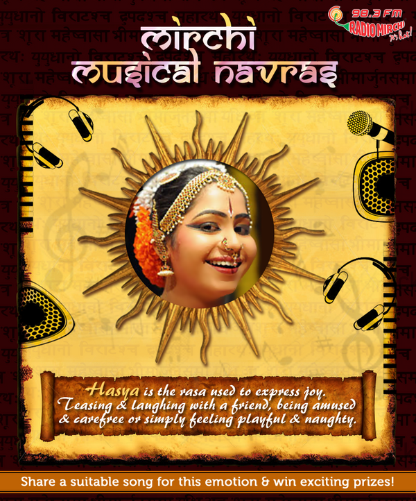 mirchiplus's tweet photo. Participate in the #MirchiMusicalNavras #Contest by sharing a suitable song for #HasyaRas & #win exciting prizes. http://t.co/VQXj9MQ4