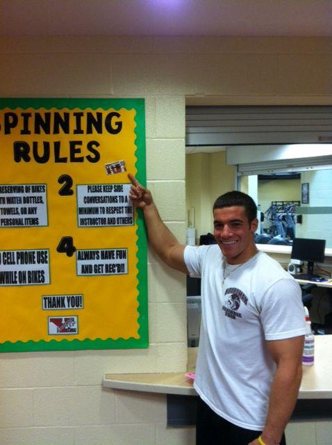 YSUCampusRec's tweet image. Congrats Anthony on finding the Where the REC am I pic! He's a proud new owner of a Campus Rec T-Shirt! #GetREC'd