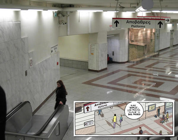IkarosBooks's tweet image. Το μετρό της Αθήνας #Logicomix