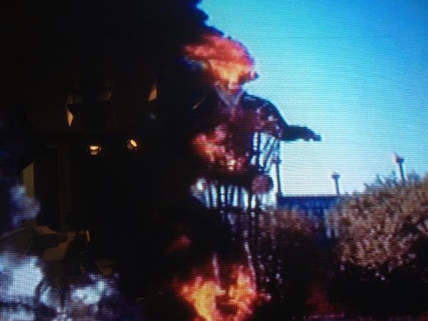 tkobet1's tweet photo. This stinks. “@MarkDavis: 52-foot Big Tex on fire at State Fair of Texas.  Not a joke http://t.co/fxSih8M1”