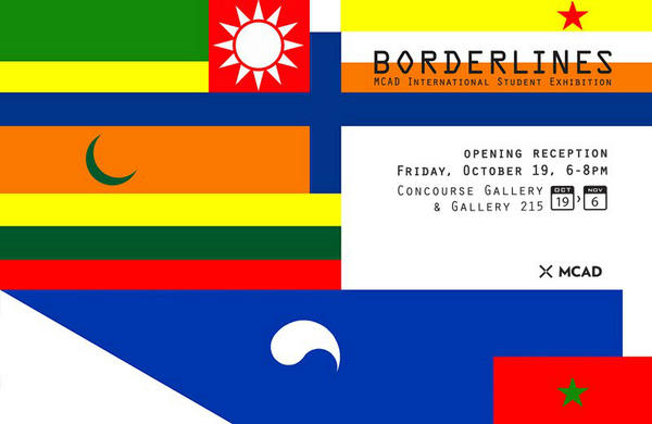 CMPND's tweet photo. Tonight BORDERLINES opens @MCAD from 6-8pm. Come see the talent of the International @MCADers. #MCAD #ART http://t.co/ZE1qy5VM