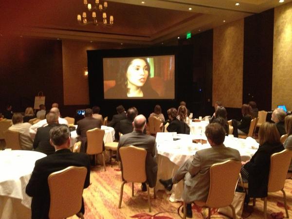 CommProductions's tweet photo. At the Ritz-Carlton for Denver's Road to Work employer breakfast to show the video I produced for them! http://t.co/yZYKSvvg
