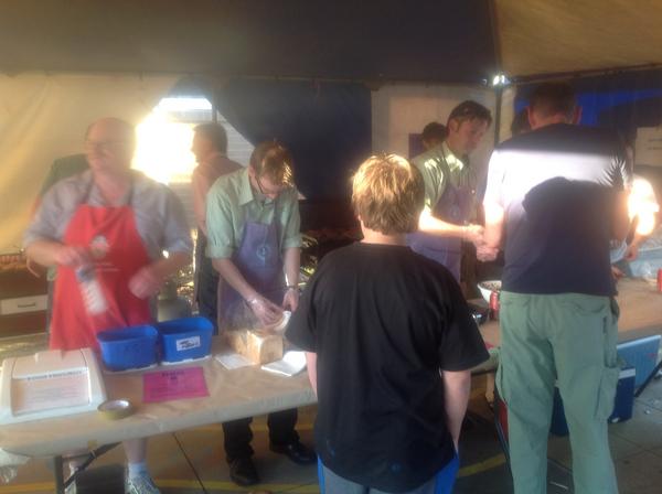 vsda1's tweet photo. Nathan and Stevie struggling to keep up at the tatura primary school fete http://t.co/JwfOi4GK