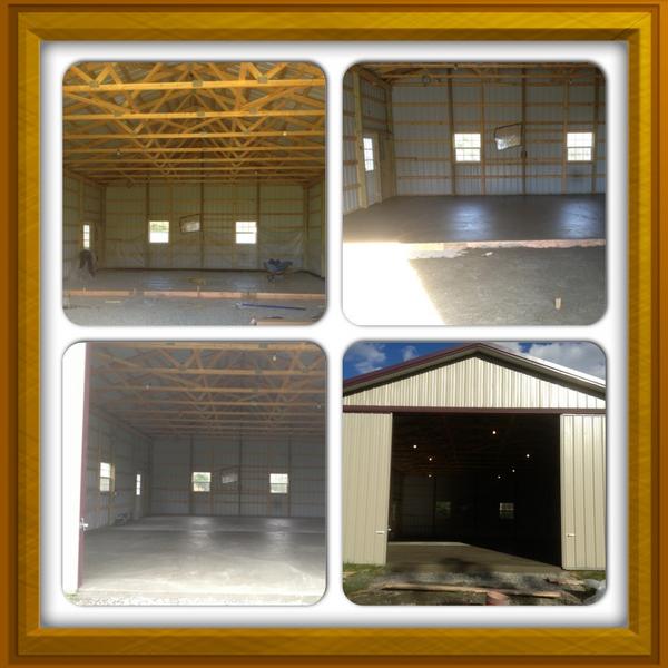20 yard concrete floor #polebarn