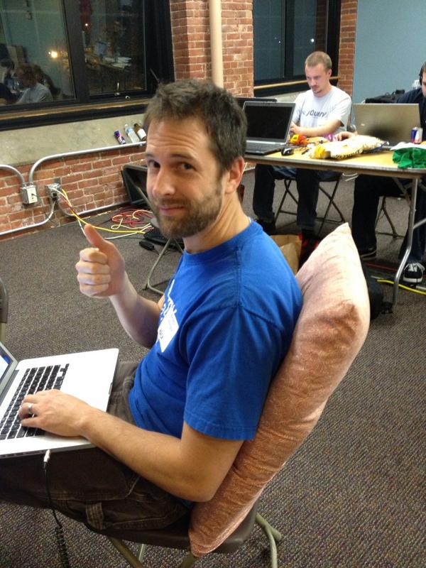 n8zog's tweet image. Woohoo! Go Ben! “@THISISVT: @bcodding says it is his first rodeo, but he looks prepared. #hackvt #FreakOutFriday http://t.co/RH1seqBb”