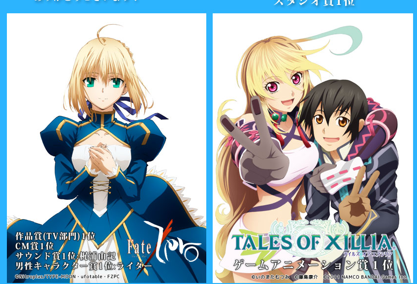 Ufotable テイルズ オブ エクシリア がニュータイプアニメアワードにてゲームアニメーション賞を2年連続受賞致しました セイバーに続き 感謝御礼の描き下ろしの二人をご紹介 Http T Co 76pamcuj 記念撮影しているようですね Http T Co D5qyq0wx