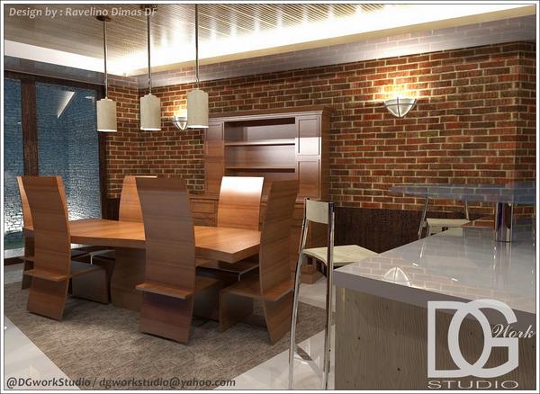 DGworkStudio's tweet image. Natural Dinning Room