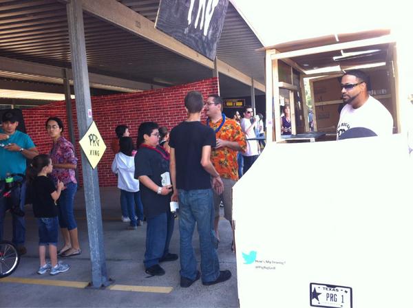 PigRigGrill's tweet photo. #ReynoldsCookoff2012  Jason in the food "pig" truck for TACOS. Come and get it!!! http://t.co/1RHtpbDD