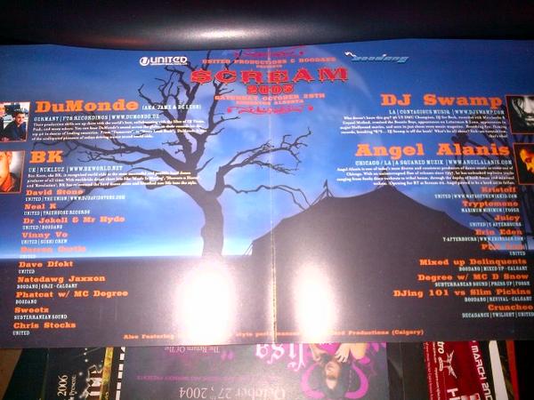 DJ_Jericho's tweet image. Old school Scream flyer // Can&apos;t wait for this year #SCREAM2012