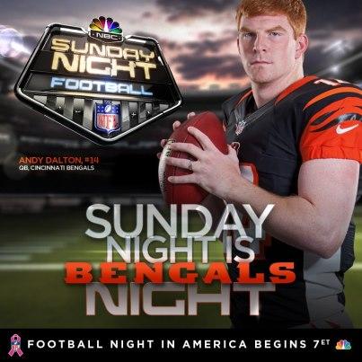 SNFonNBC's tweet image. Sunday night is @bengals NIGHT! #SNF