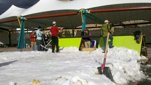 Snow at caras for shredfest tonight.  Live updates <a href="/LostTrail/">Lost Trail Powder Mt</a> and <a href="/ltpark/">LTPark.com</a>