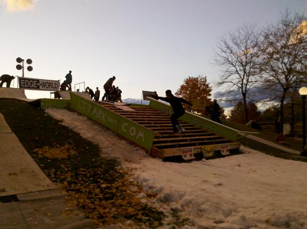 Lights up soon.  Check the instagram contest #bigapizza