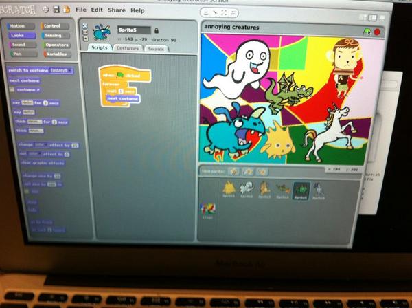 coderdojovenice's tweet image. A Scratch project from today&apos;s #CoderDojo: