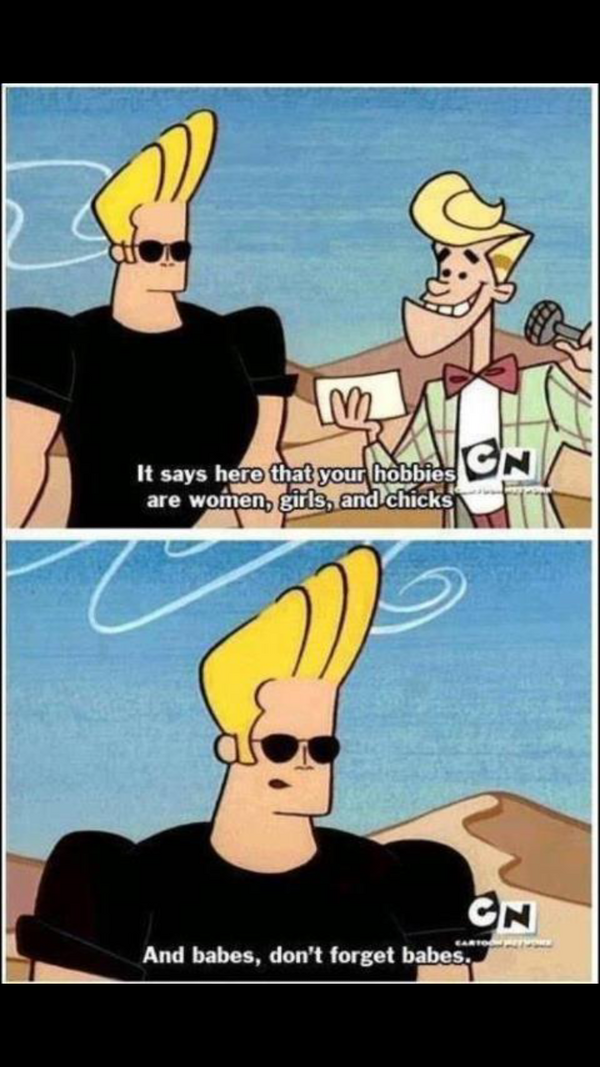 darin1872's tweet image. Johnny Bravo, what a guy. #AbsoluteHero