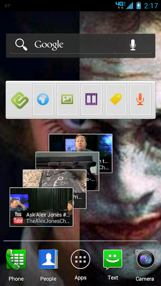 skunkpbguy's tweet image. #DroidBionic #ICS pushed tonight.  Note the new YouTube widget. Phone is MUCH faster now.