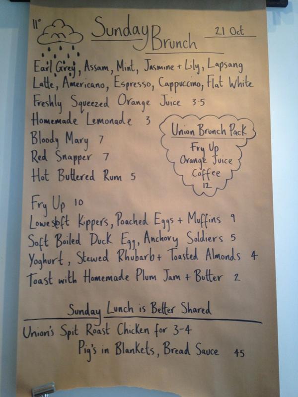 BistroUnion's tweet photo. Bloody Mary, Fry Up, Fresh OJ followed by a Roast Chicken Dinner, oh yes must be Sunday @BistroUnion @Adambyatt http://t.co/GJcno0aU