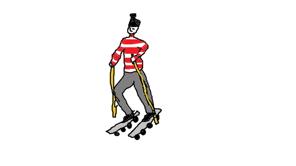 angeloftnorth's tweet image. Cross country road skiing on wheels?