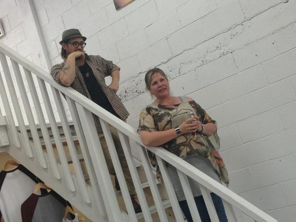 LoveTaupoNZ's tweet image. Kylie Hawker @EruptEvents at the #graffiato exhibition opening