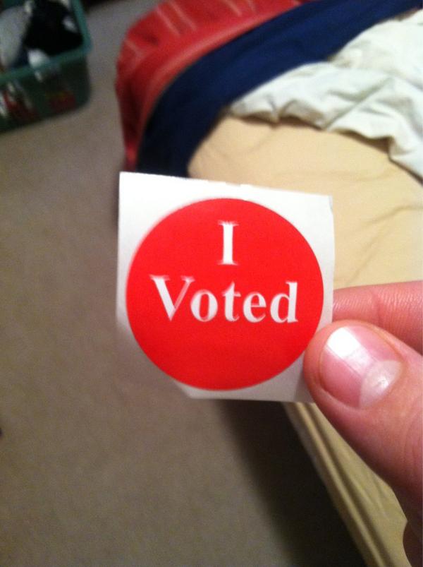 Tallsdurf's tweet image. Absentee voted today. @jackyarness and @BigPerk312 better get their acceptance speeches ready #writeins #runournation