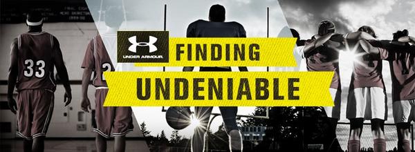 UnderArmour's tweet photo. How do you define UNDENIABLE? http://t.co/lf9VRk69  #findingundeniable http://t.co/95KHZZEV