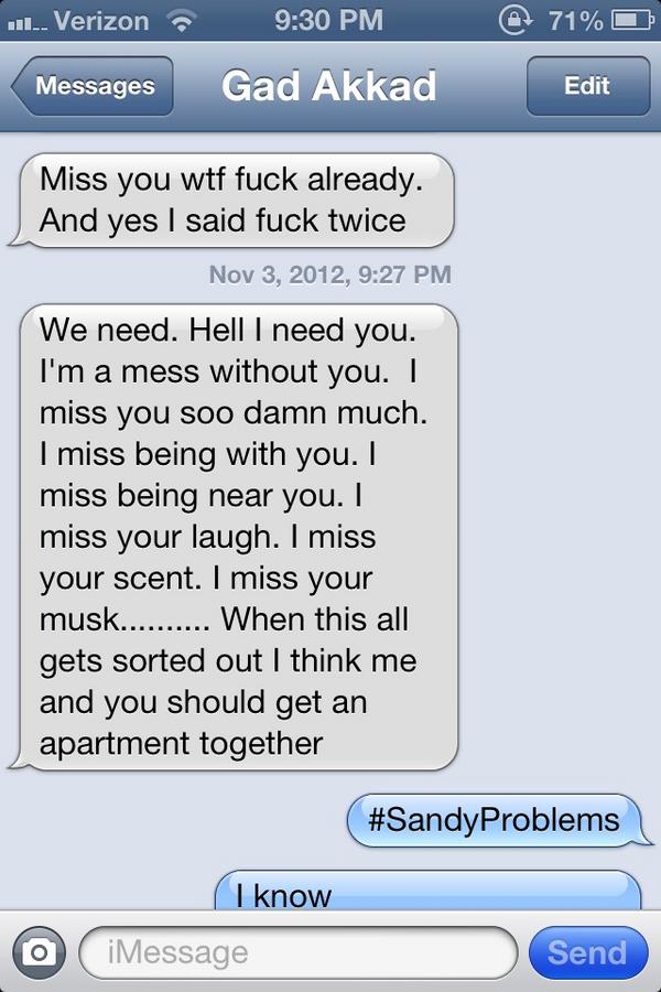 ezrahochman's tweet image. #SandyProblems