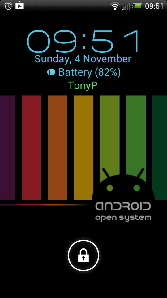 FotoGeekery's tweet image. Jellybean themed lock screen with alternative wallpaper. #WidgetLocker #Android