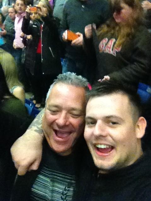 Heathy1785's tweet photo. Me and @Jon_gambo sweating like fucking yacks in Notts arena last night #hotterthanCairo http://t.co/RRijeEei