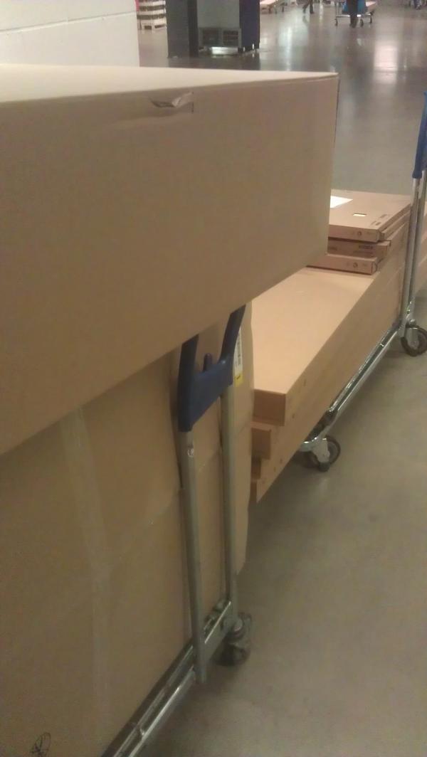 tartan_camel's tweet image. Trolleys 1&amp;amp;2 of 4 (so far...) #Ikea #FlatPackFun