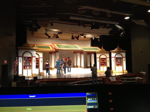 jobylight's tweet photo. Starting tech for King and I #stageshotsunday http://t.co/HTnXV9sZ