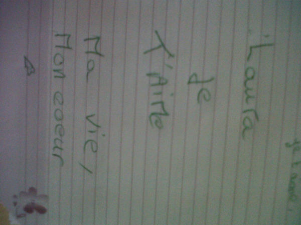 LauraTamoamor's tweet photo. Petit message dans mon agenda de mon bbey d'amour <3 tqm david    •BBM--> 27E70782 http://t.co/y4OxuUMo