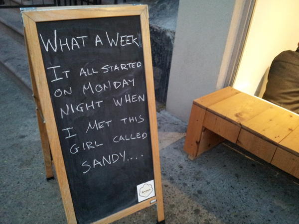 Gman_2008's tweet image. What a week indeed. You said it Fresco Gelateria! #postsandy #eastvillage #nyc #fb