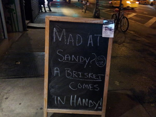 Gman_2008's tweet image. For the ones mad at Sandy, go to JoeDough! 135 1st Av #postsandy #eastvillage #nyc cc @evgrieve