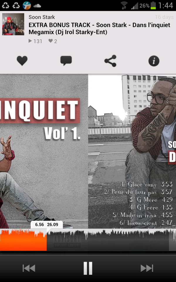 underfeuille's tweet image. En mode...koute an son