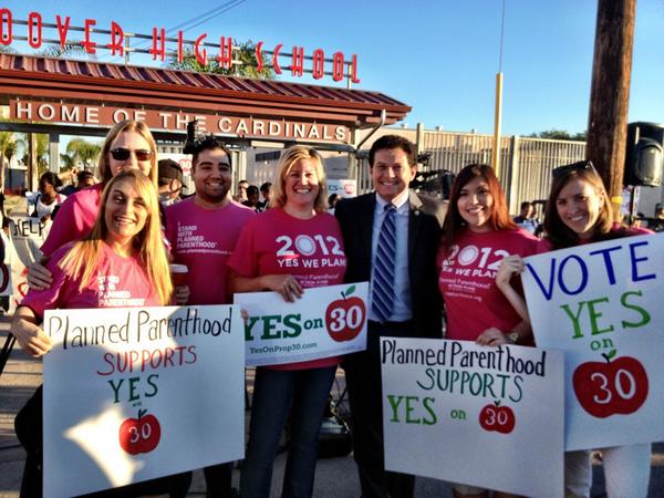 <a href="/MartyBlock4SD39/">Marty Block</a> standing up for women's health &amp; education! <a href="/YesOnProp30/">Yes On Prop 30</a>