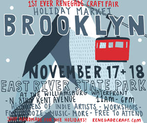 Going to be in Brooklyn on Nov 17 or 18th? Come see us <a href="/RenegadeCraft/">Renegade Craft</a>  we dare you. #rcfbrooklyn