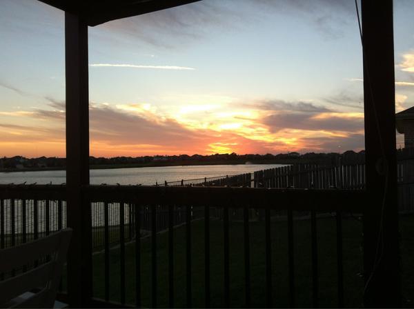 Taking 10 min to watch the sunset after a long day