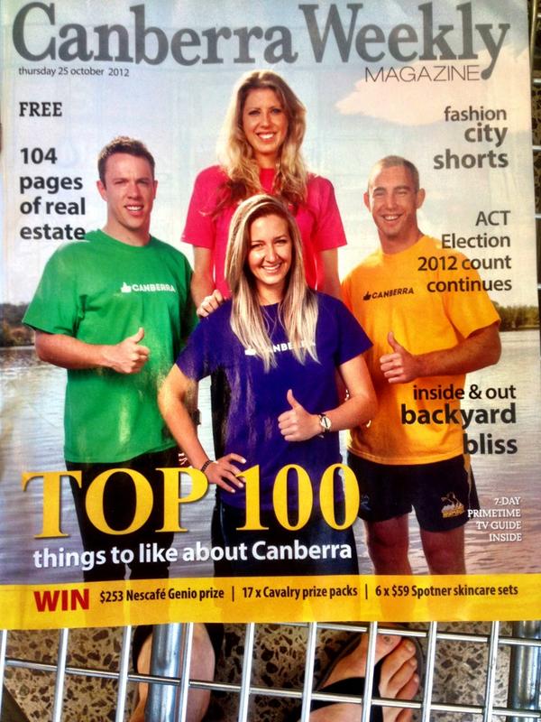 DavidPocock's tweet photo. Looking good @white_nic #likeCanberra #top100 http://t.co/YBOFs8oI