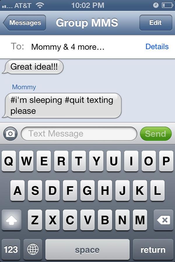 leighkozlow's tweet image. She strikes again... #totextornottotext