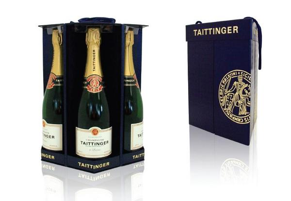drinkspackaging's tweet image. Taittinger 3 Bottle Pack