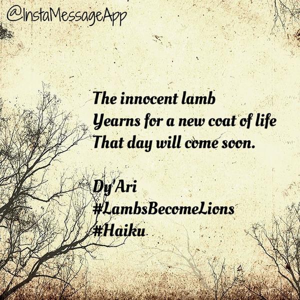 RebelVixxen's tweet image. #epic #extremeevolution #Haiku #lambsbecomelions #werisetogether #music