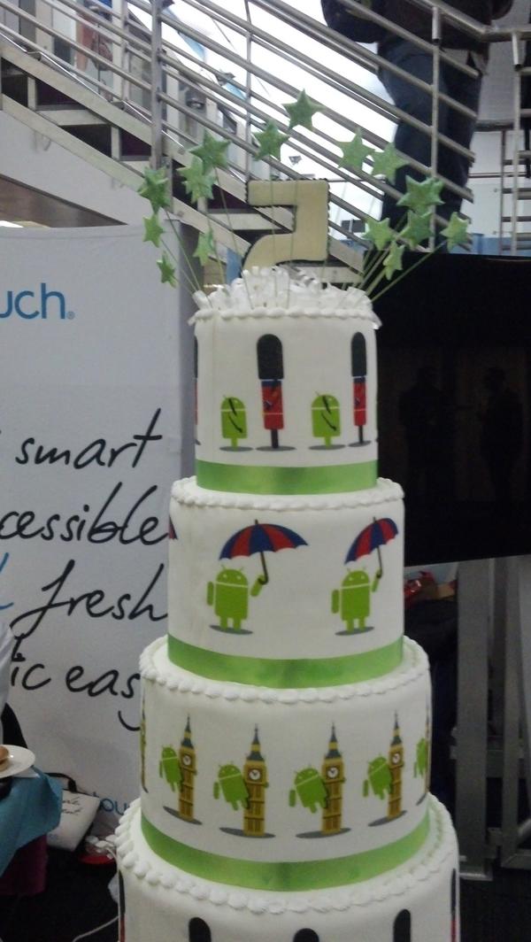 mdub_85's tweet photo. Android birthday cake! #droidcon http://t.co/5yp6VuEr