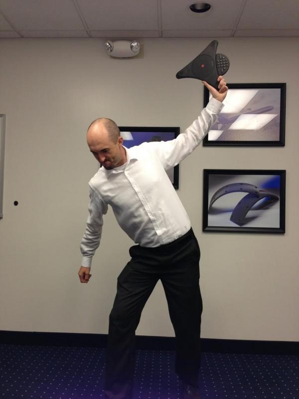 tigers's tweet photo. Congratulations to our #GloveSpike winner and owner of the conference call @stickyflapjack! http://t.co/qWZdIl4B