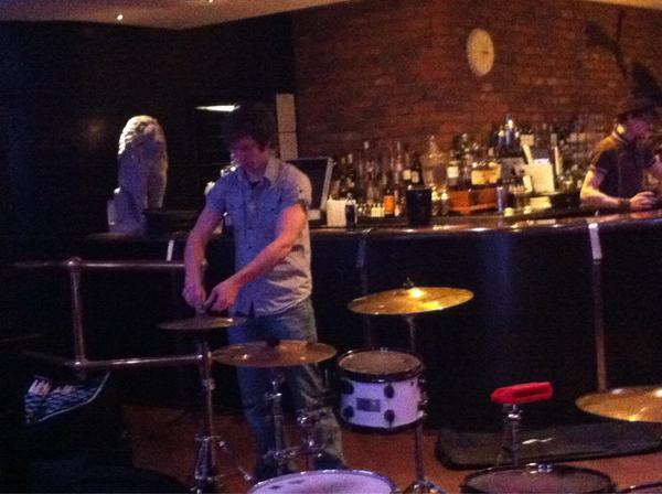 OxjamCircus's tweet photo. Chris from @canceltheastros setting up his beloved drums http://t.co/d1WAA0Xi