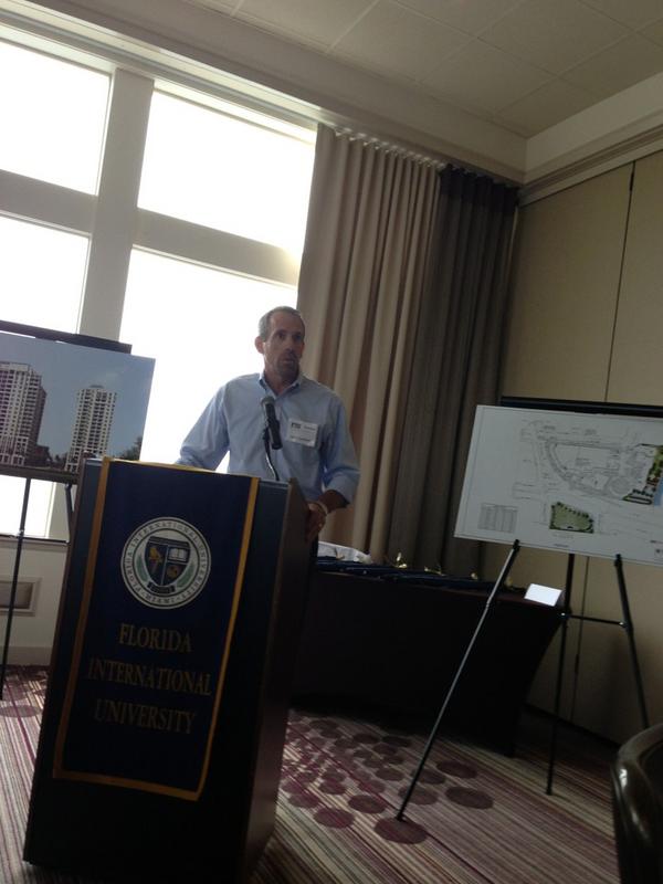 AdlerGroup's tweet photo. Sr. VP John Tombari discussing our future rental apartment complex in Upper East Side Miami @FIU http://t.co/2eSPB6j6