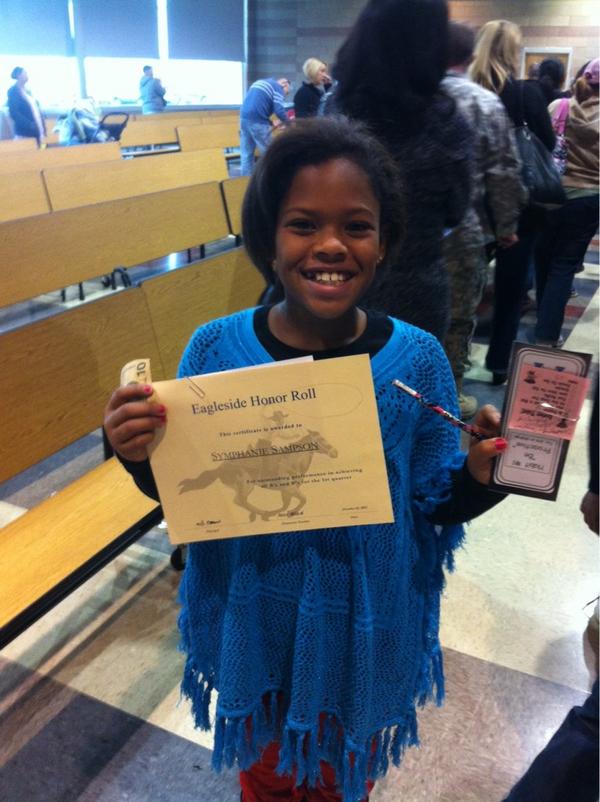 CJsGEM's tweet image. Sym made Honor Roll, got the attendance award, stellar speller award, math maniac award and the a proactive award