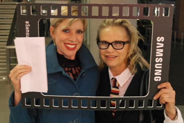 SamsungSA's tweet image. #Harriet @FoxboxGrethe from @IsidingoSABC3 spotted in the #BlueThread