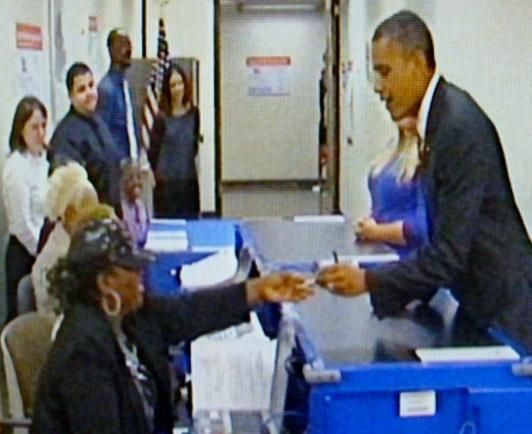 President voting early