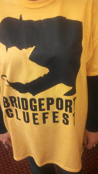 CluefestBpt's tweet photo. If you see folks wearing these shirts downtown be nice 2 them, they're volunteering to make #Bridgeport fun http://t.co/sp6DQe3S