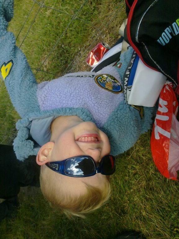 Anna5430's tweet photo. Motogp kid :-) #ausmotogp #PI12Jnr http://t.co/Y6JbAqyS